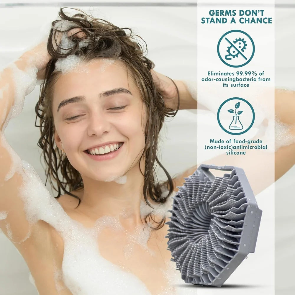 Antimicrobial Silicone Body Scrubber