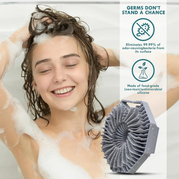 Antimicrobial Silicone Body Scrubber