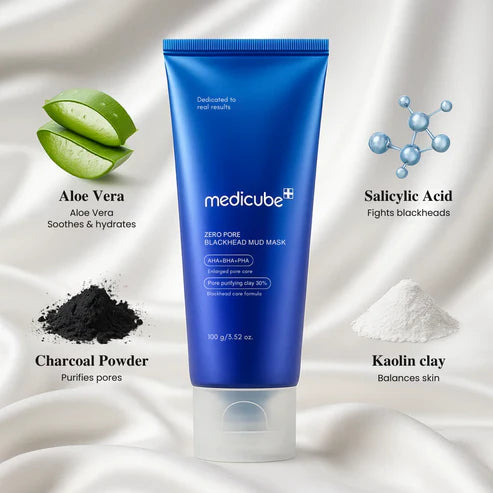Solskin™ Zero Pore Blackhead Mud Mask.