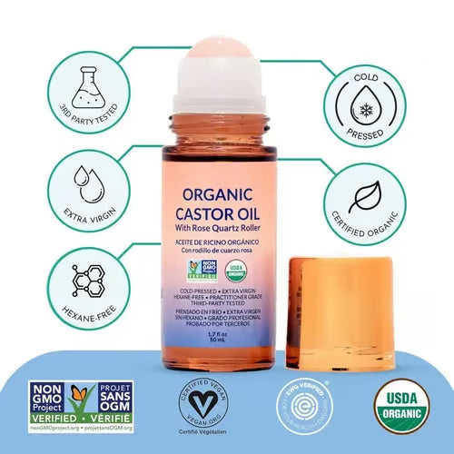 Organic Golden Castor Oil Roll