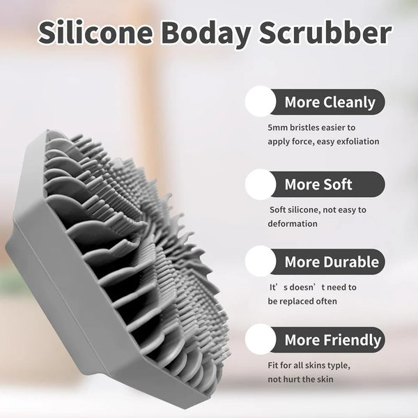 Antimicrobial Silicone Body Scrubber