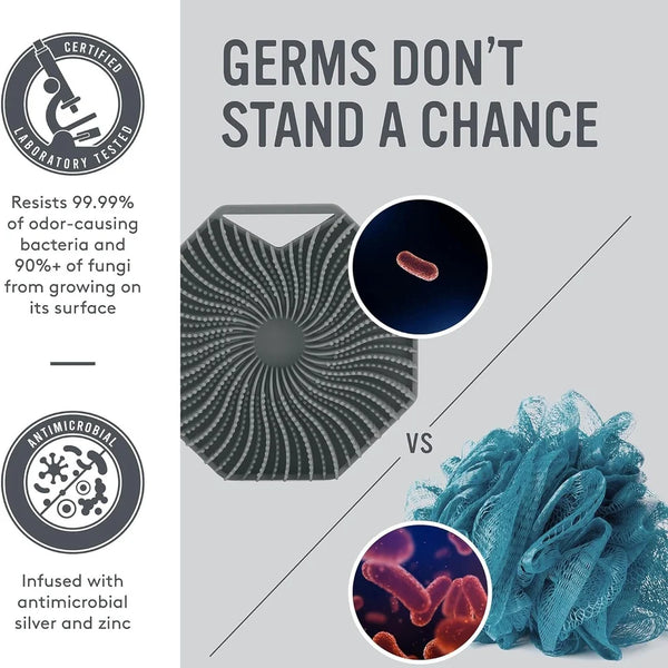 Antimicrobial Silicone Body Scrubber
