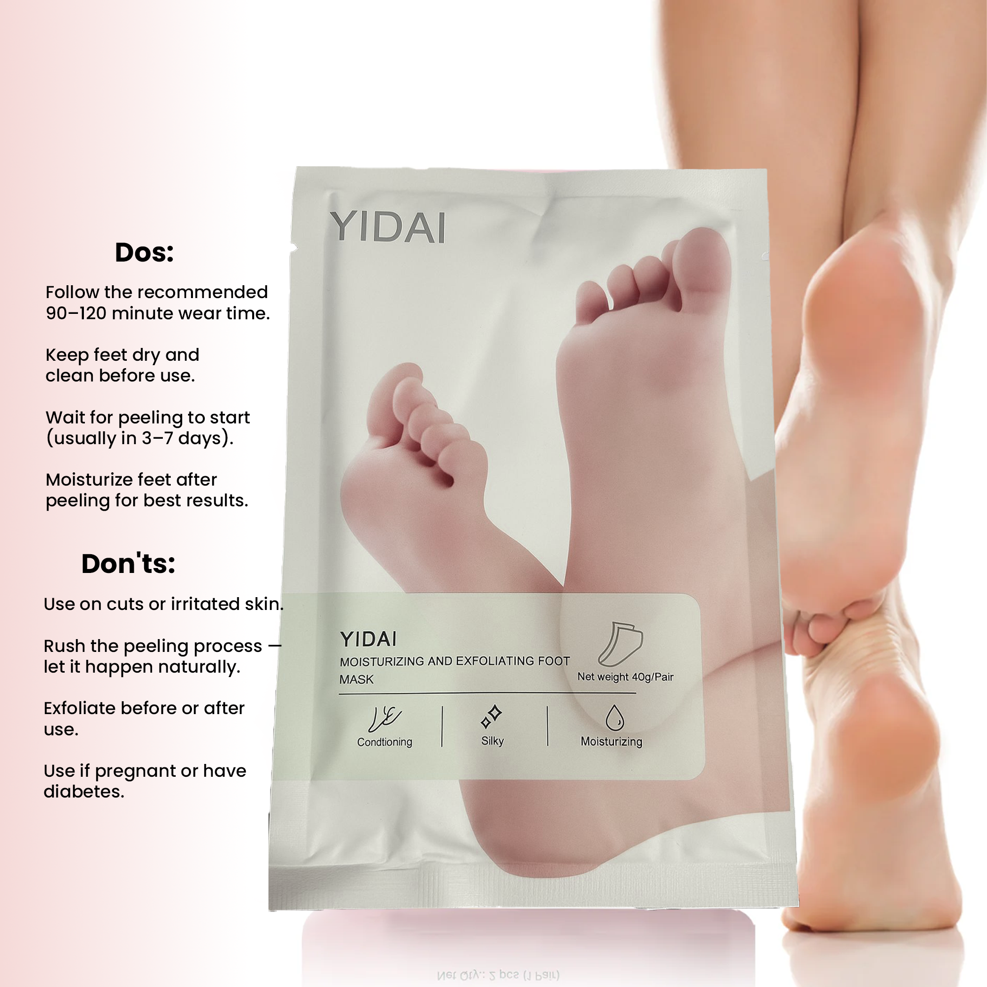 Glycolic Acid Foot Peeling Mask
